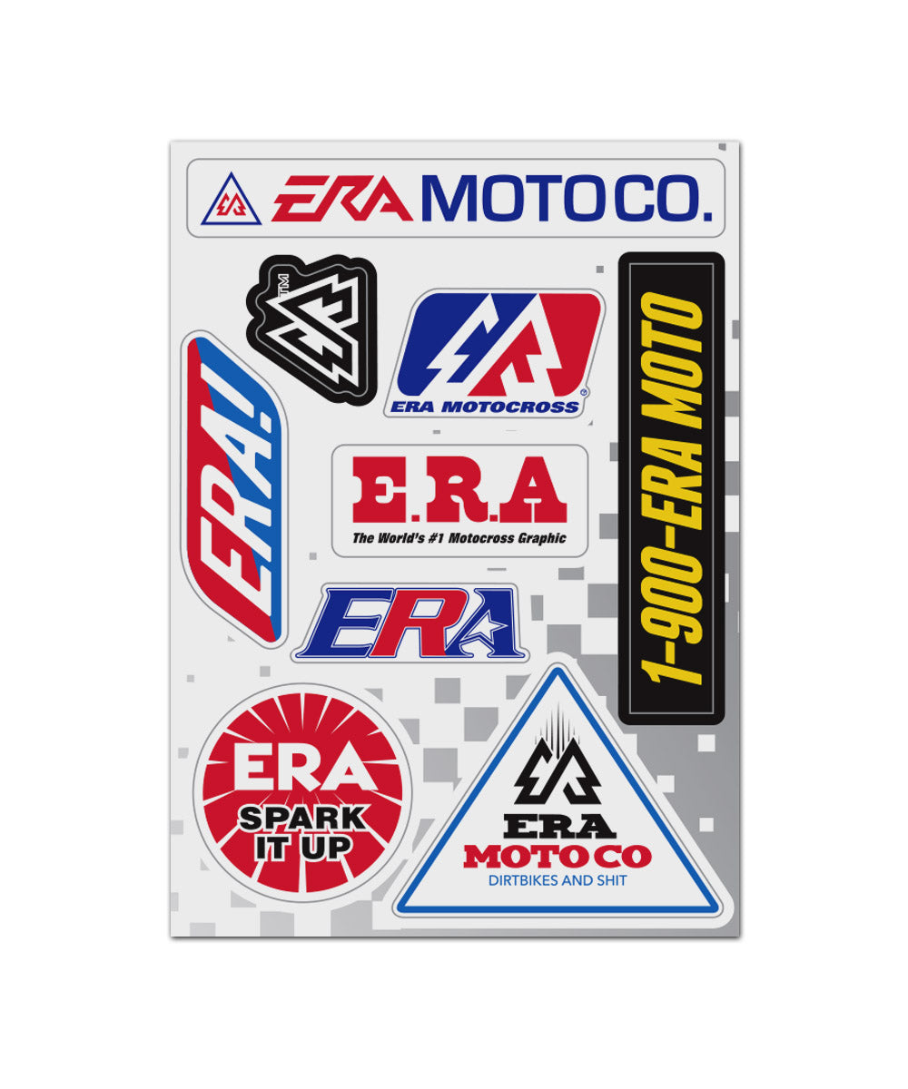 Bush Era Sticker ERA 'Retro' Sticker Sheet – ERA Moto Works